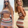 Sun-Kissed Wanderlust Boho Crochet Crop Top and High Waist Skirt – Spirit & Rebel
