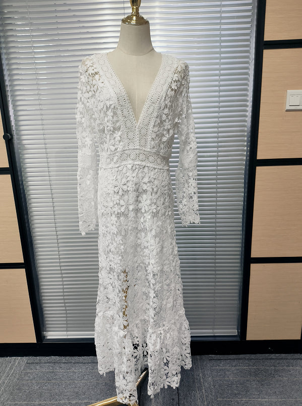 2 Enchantress of Lace: The Majestic Boho Maxi Dress