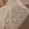 Sandstone Serenade Boho Lace Wedding Dress with Bell Sleeves and Open Back — customer review photo