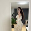 The Golden Hour Gown — Off Shoulder Lace Wedding Dress with Bell Sleeves — customer review photo