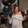 The Golden Hour Gown — Off Shoulder Lace Wedding Dress with Bell Sleeves — customer review photo
