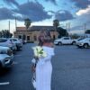 The Golden Hour Gown — Off Shoulder Lace Wedding Dress with Bell Sleeves — customer review photo
