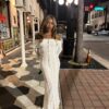 The Golden Hour Gown — Off Shoulder Lace Wedding Dress with Bell Sleeves — customer review photo