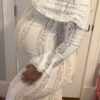The Golden Hour Gown — Off Shoulder Lace Wedding Dress with Bell Sleeves — customer review photo