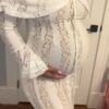 The Golden Hour Gown — Off Shoulder Lace Wedding Dress with Bell Sleeves — customer review photo