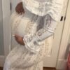 The Golden Hour Gown — Off Shoulder Lace Wedding Dress with Bell Sleeves — customer review photo