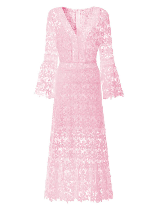 8 Enchantress of Lace: The Majestic Boho Maxi Dress