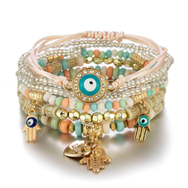 Boho Mystical Eye Bracelet Set