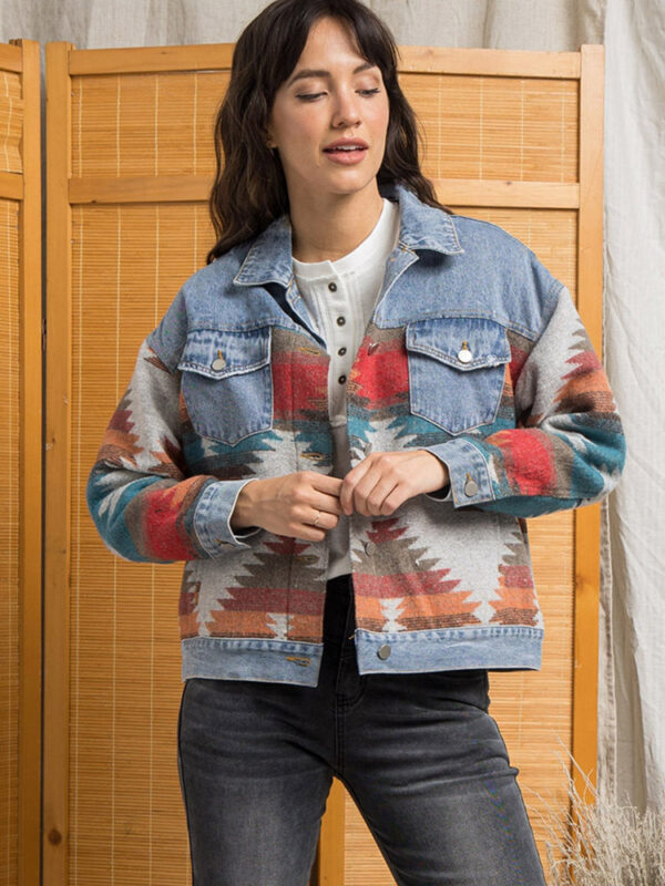 Spirit and Rebel Boho Denim Jacket