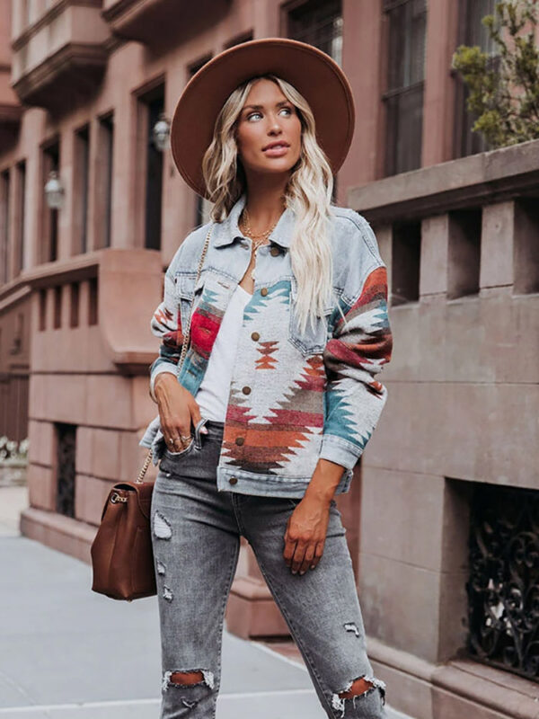 Spirit and Rebel Boho Denim Jacket
