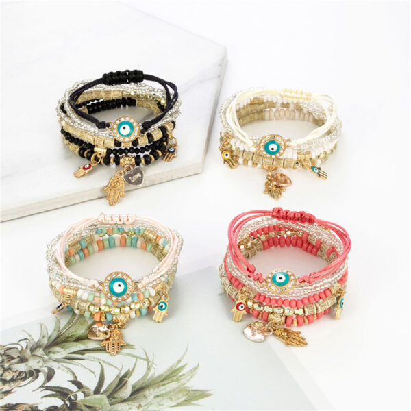 Boho Mystical Eye Bracelet Set