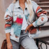 Spirit and Rebel Boho Denim Jacket