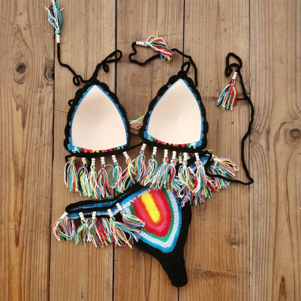 Radiant Waves Handmade Crochet Boho Bikini Set