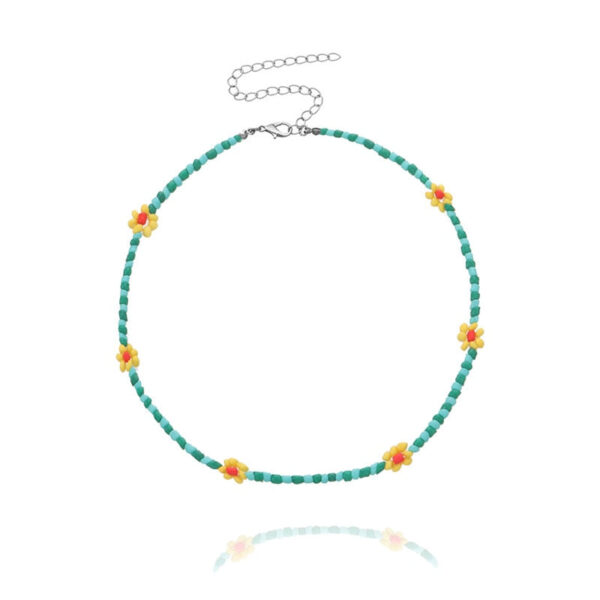 Sweet Daisy Boho Handmade Beaded Necklace – Spirit & Rebel