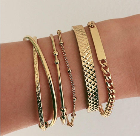 Spirited Bohemian Gold Color Bracelet