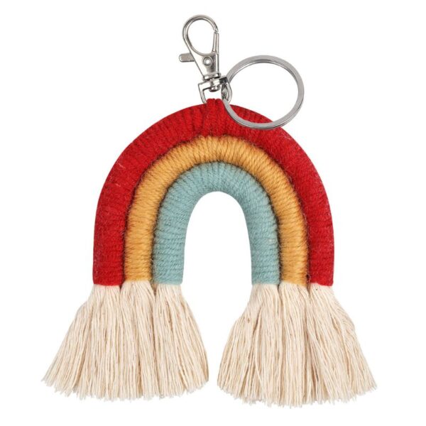 New Handmade Macrame Boho Tassel Keychain Bagcharm – Spirit & Rebel