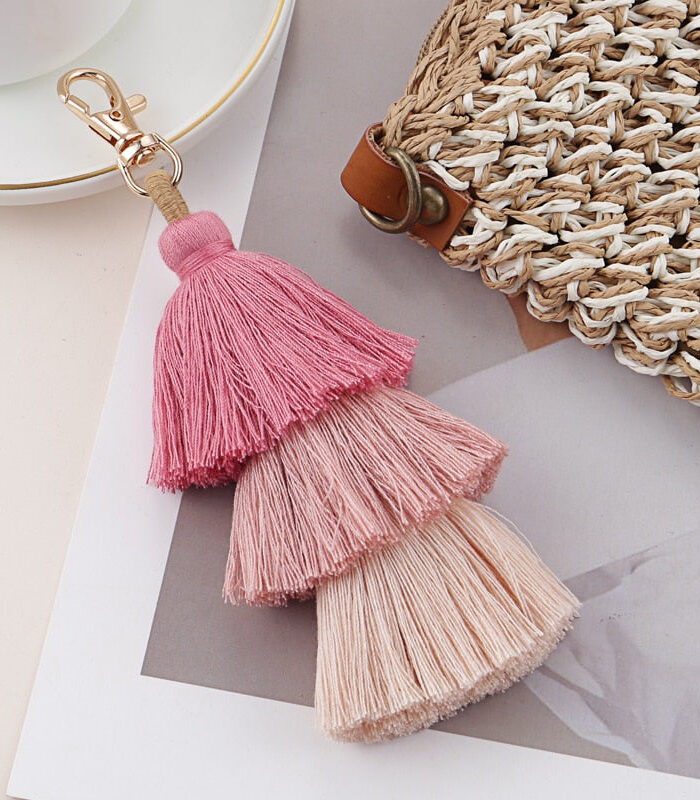 Premium Boho Tassel Keychain