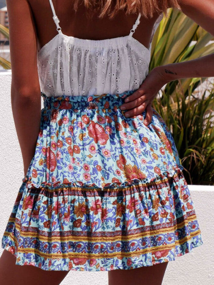 Breezy Boho Mini Skirt – Spirit & Rebel
