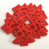 Festive Delight: 10-Piece White & Red Wooden Christmas Boho Ornaments Set – Spirit & Rebel