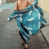 H2b0f035eaaba4115901af53fb08e2c58X Wanderlust Boho Half Sleeve Kimono Beach Cover Up