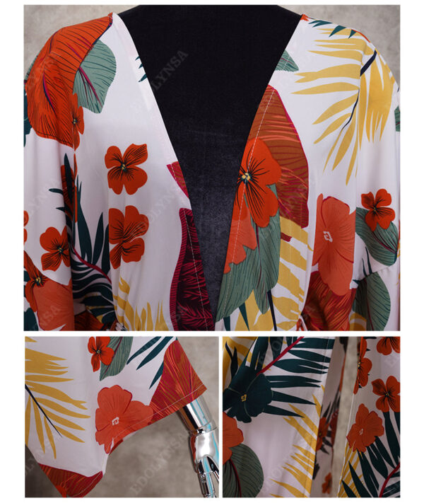 H2f7e65a3f778403ba4fb128a089889fdt Wanderlust Boho Half Sleeve Kimono Beach Cover Up