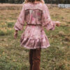 H3131d1458f6947b6954c7a76a7a46670m Floral Whimsy Ruffles Boho Mini Dress