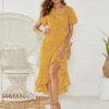 H3165e1478fc040a5a9f2acb62faf3f81Y Wildflower Wanderlust V-Neck Short Sleeve Boho Maxi Dress – Spirit & Rebel