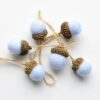 6-Piece Wool Felt Christmas Tree Ornament Set