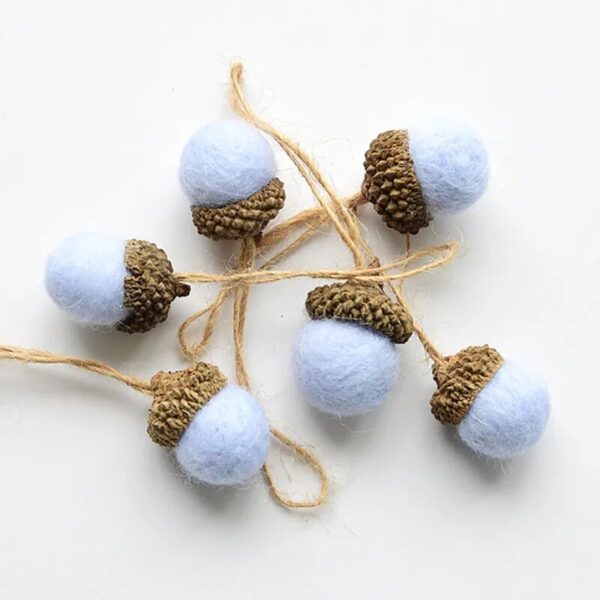 6-Piece Wool Felt Christmas Tree Ornament Set