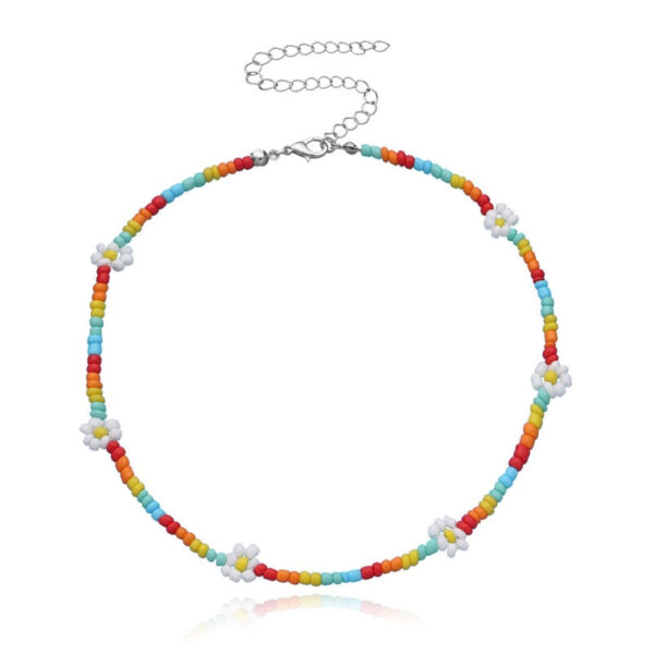 Sweet Daisy Boho Handmade Beaded Necklace – Spirit & Rebel