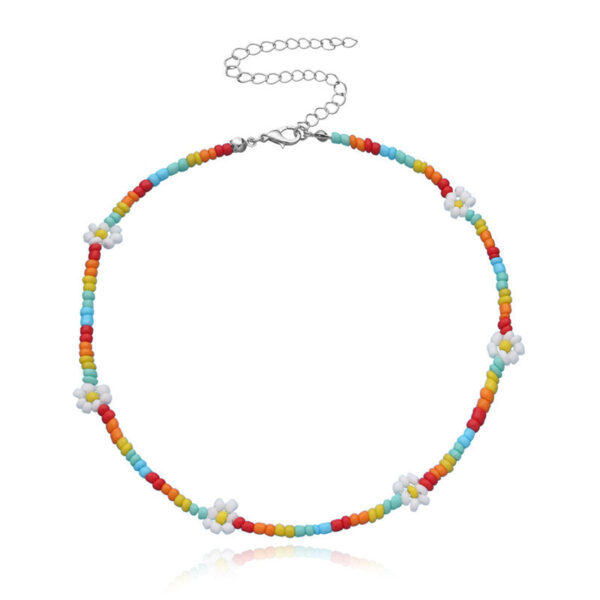 Sweet Daisy Boho Handmade Beaded Necklace – Spirit & Rebel