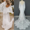 H3c13ec4818214846aa7e21447c8496fdR Bohemian Belle Open Back Mermaid Boho Wedding Dress – Spirit & Rebel