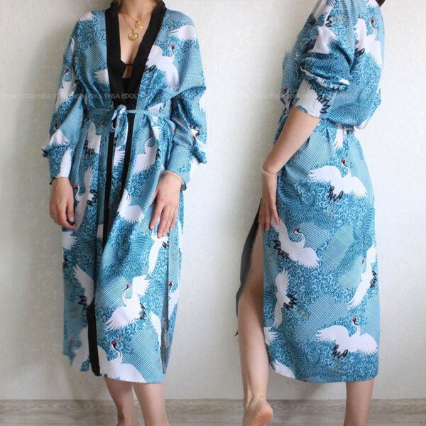 H3d1051c5dfa84b4988635caf195b7aaeS Wanderlust Boho Half Sleeve Kimono Beach Cover Up