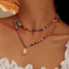 H3dfdb9d6c0314fa19be8e9f03b40408bs Bohemian Shell Choker Necklace