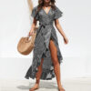 H4395e26089de4b36940235f1e7986ba7u Wildflower Wanderlust V-Neck Short Sleeve Boho Maxi Dress – Spirit & Rebel