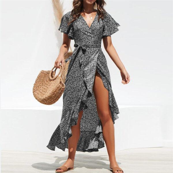 H4395e26089de4b36940235f1e7986ba7u Wildflower Wanderlust V-Neck Short Sleeve Boho Maxi Dress – Spirit & Rebel
