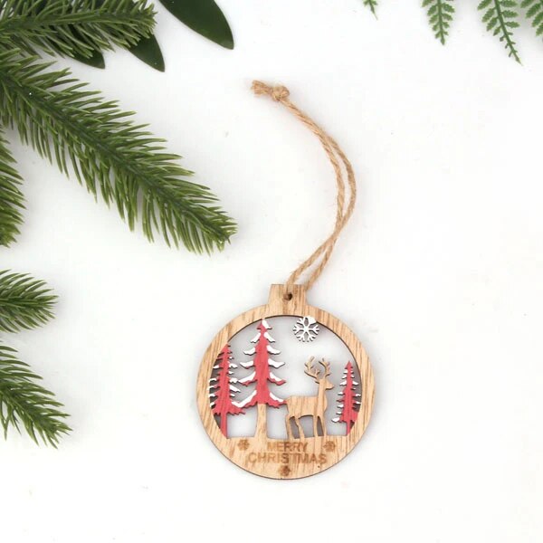 H44235e991f2a404da35383cfeaf8a22fG Vintage Wooden Christmas Pendants Ornaments – Spirit & Rebel
