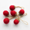 6-Piece Wool Felt Christmas Tree Ornament Set