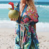 H4a08f7021e2e42ffa6538f611e58cbf3f Wanderlust Boho Half Sleeve Kimono Beach Cover Up