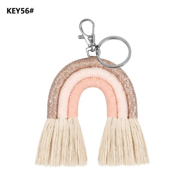 New Handmade Macrame Boho Tassel Keychain Bagcharm – Spirit & Rebel