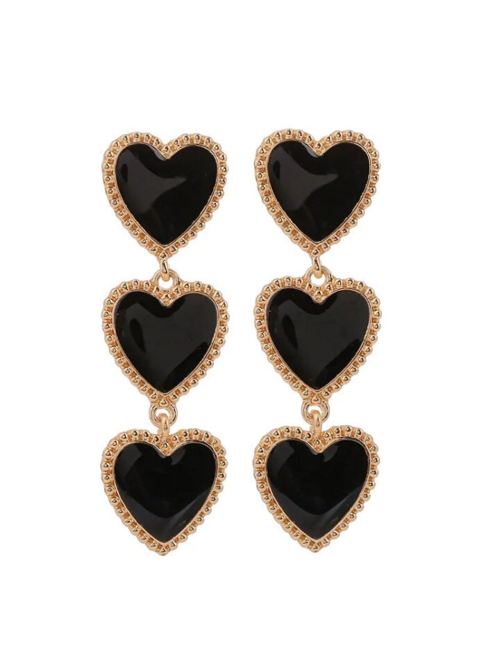 Three Hearts Love Boho Earrings – Spirit & Rebel