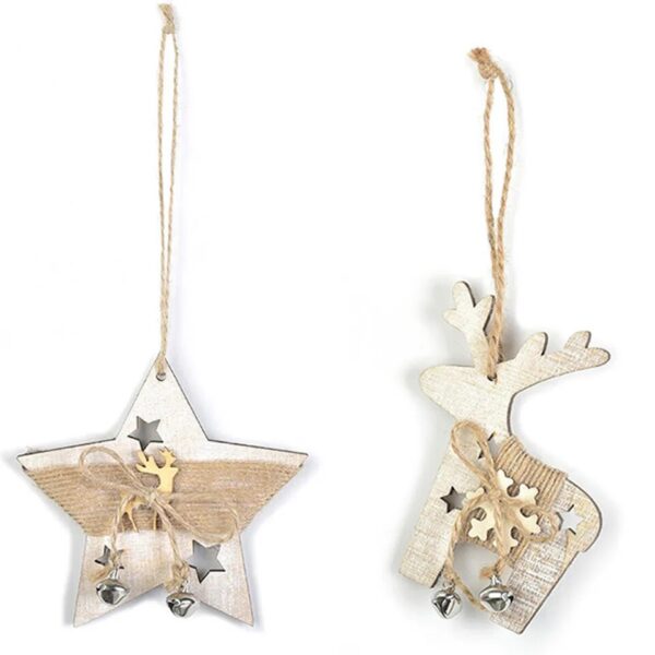 H52791bb7cdc84ca38e9d57c7c1cfc50fB Enchanting 3-Piece Boho Christmas Wooden Pendants Set
