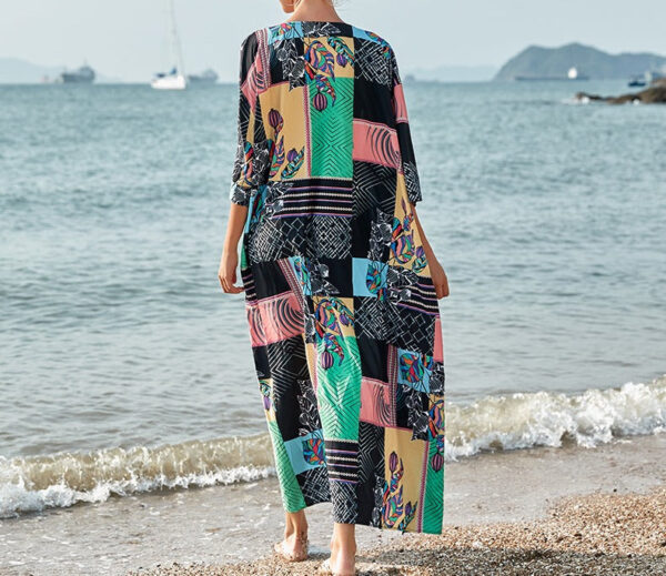 H59ee59e2d79c466c920d4564b791fe2b7 Wanderlust Boho Half Sleeve Kimono Beach Cover Up