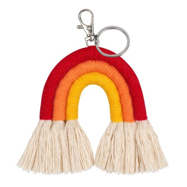 New Handmade Macrame Boho Tassel Keychain Bagcharm – Spirit & Rebel