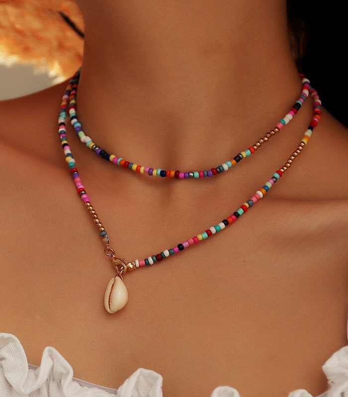 H64068bd37ec747809b84d3ca6f1118723 Bohemian Shell Choker Necklace