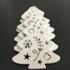 Festive Delight: 10-Piece White & Red Wooden Christmas Boho Ornaments Set – Spirit & Rebel