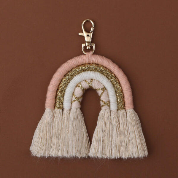 New Handmade Macrame Boho Tassel Keychain Bagcharm – Spirit & Rebel