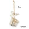 H6a1c8f7ca8d14646a6b9068a489bcc6de Enchanting 3-Piece Boho Christmas Wooden Pendants Set