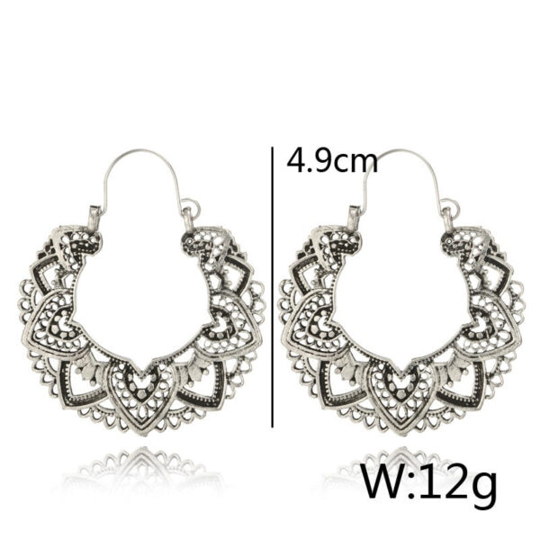 H6b4cc04cb3514561841a2692731bf5f2B Spirit and Rebel Vintage Silver Boho Earrings
