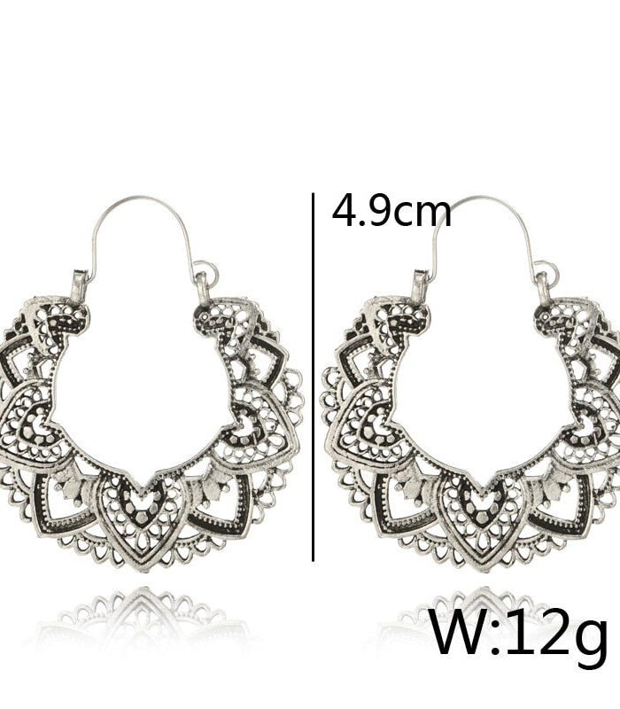 Spirit and Rebel Vintage Silver Boho Earrings